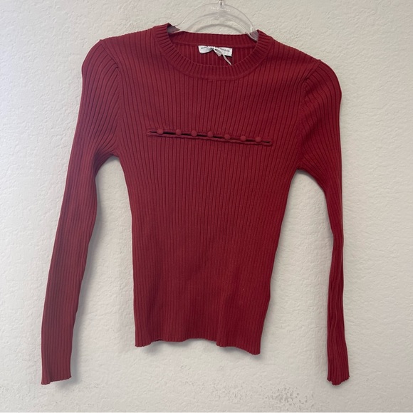 MVP Wardrobe Olga Sweater Bordeaux Size 40 - Picture 2 of 7